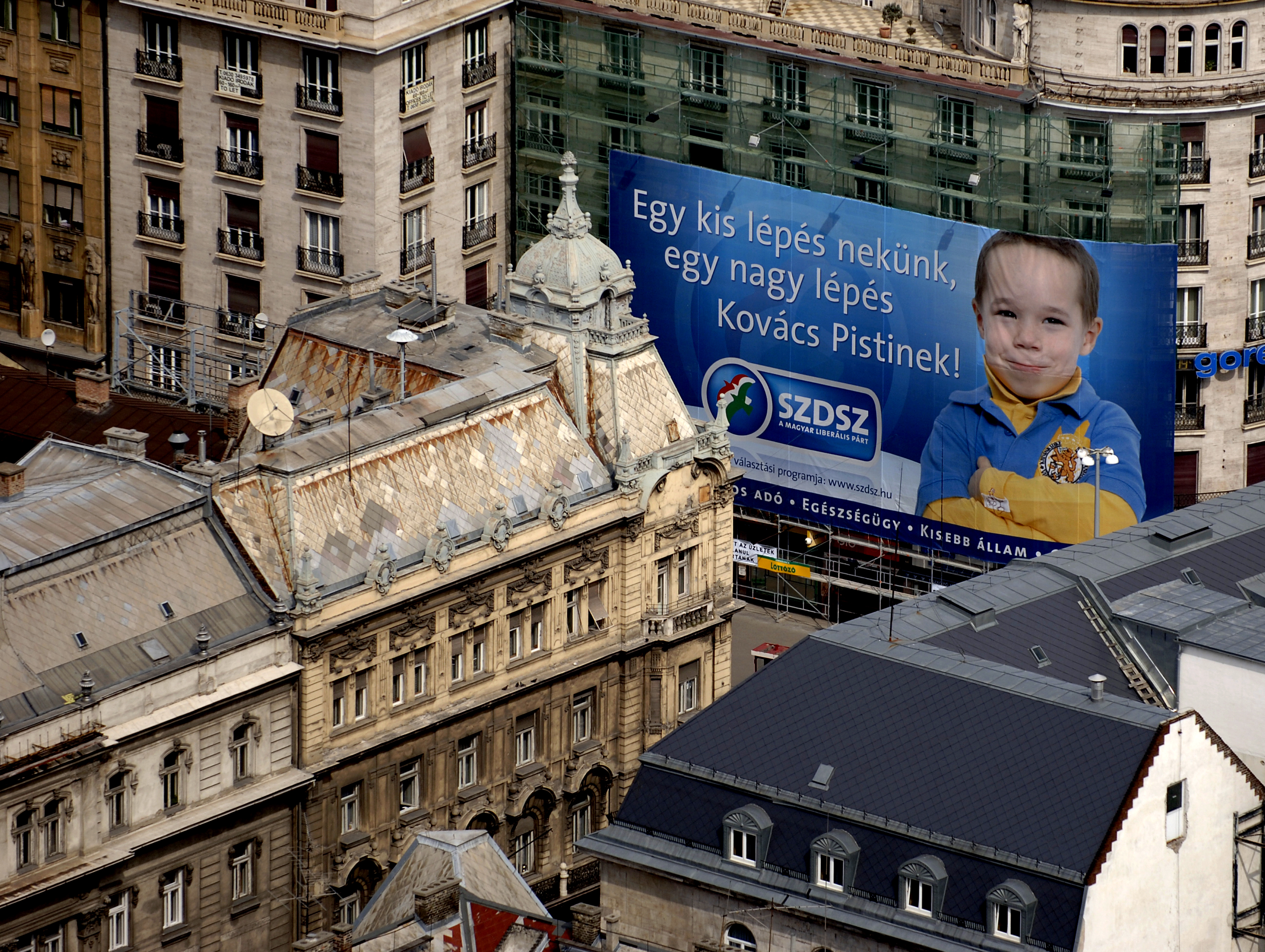 Választás2006 - Óriás SZDSZ plakát Budapesten